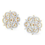 Circular Stark Diamond Stud Earrings