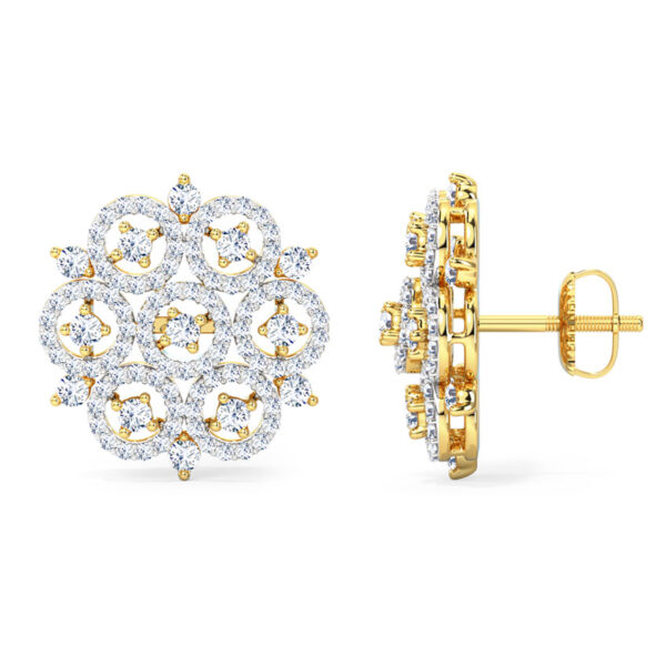 Circular Stark Diamond Stud Earrings product images