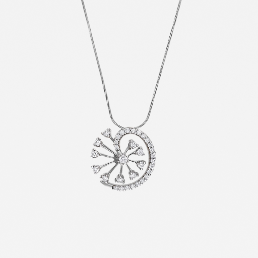 ERYX DIAMOND PENDANT Silver