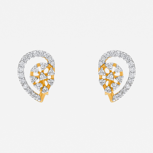 EVANDER DIAMOND EARRING Gold