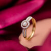 Halo Spark Diamond Finger Ring product images
