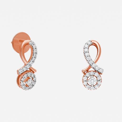 SELENE DIAMOND EARRING RoseGold